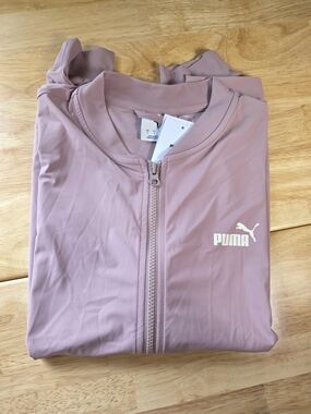 NWT PUMA Women's Pink Lightweight Zip-Front Jacket